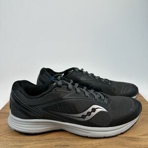 New Mens Saucony Grid Seeker Black Athletic Running Sneakers Shoes Size 11.5‎ M